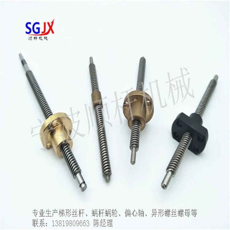生產廠家不鏽鋼微型（xíng）梯（tī）形絲杆T51頭2頭5頭7頭 多頭T形螺紋螺母