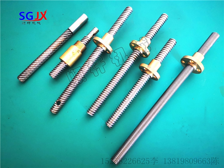 生（shēng）產梯形絲杆螺杆 T81/1頭、T82/1頭 T81.5/1頭大量現貨（huò）絲杆