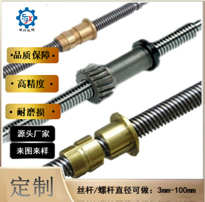 承（chéng）接生產（chǎn） 多（duō）頭不鏽鋼非標（biāo）螺杆（gǎn）梯形絲杆 及配（pèi）套螺母（mǔ）光（guāng）軸