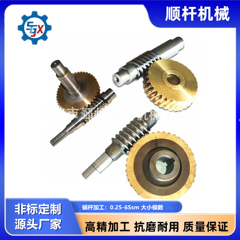 蝸杆（gǎn）渦（wō）輪傳動件 高精度蝸杆加工 各類非標定製廠家（jiā）
